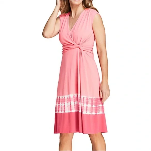 lands end fit and flare dress Fit & Flare A-Line Midi Dress in Black main image 0